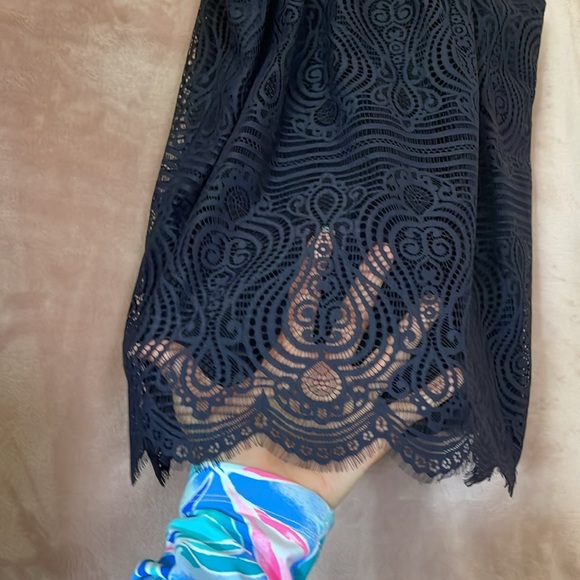 NWT Navy Lace LOFT Halter Top Lined - Picture 13 of 16